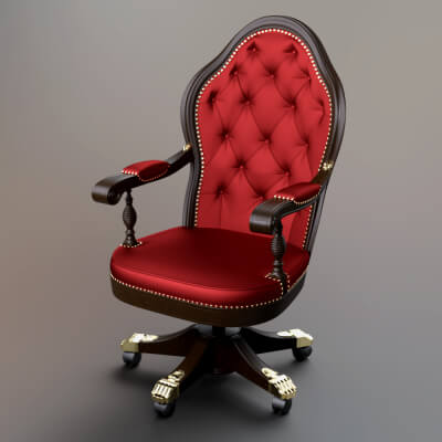Executive Office Chair 3D Model AQ3D by AQ3D