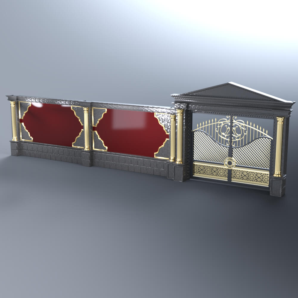 Master Boundary Wall 3D Render, Digital Art by AQ3D