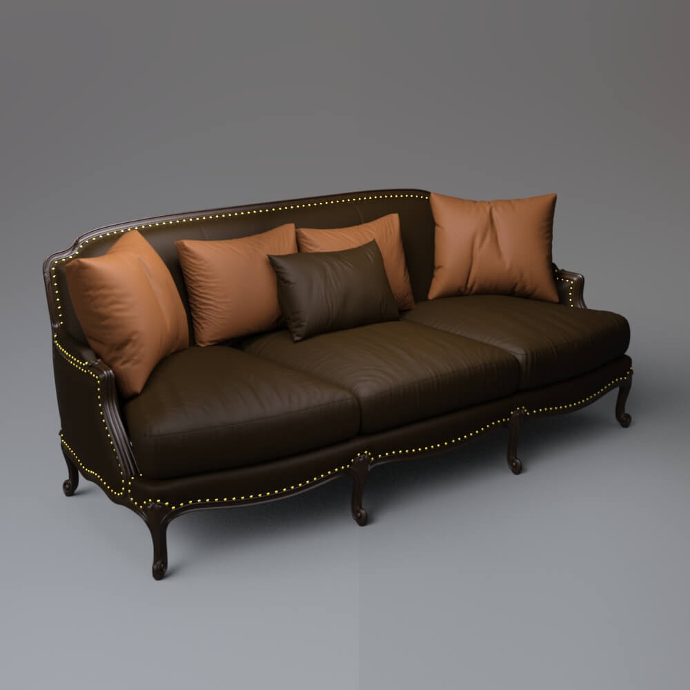 Master Sofa 147 3D Render, Digital Art by AQ3D