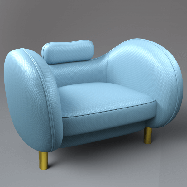 Single Sofa 3 3D Render | RenderHub Gallery