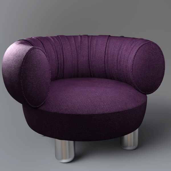 Single Sofa 3D Render | RenderHub Gallery