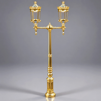 Golden Double Lantern Street Lamp AQ3D by AQ3D