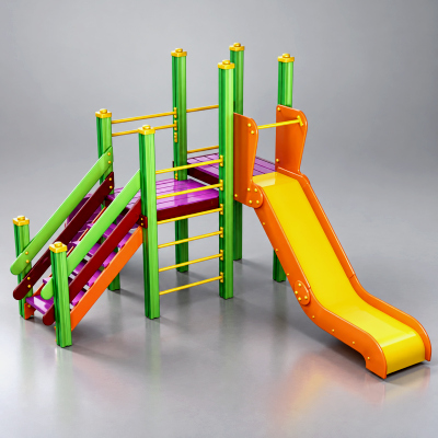 Kids Outdoor Playground Slide and Climbing Ladder AQ3D by AQ3D
