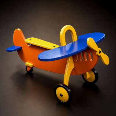 Kids Toy Airplane 3D Model AQ3D