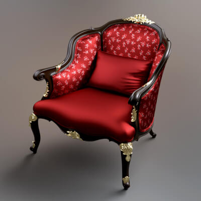 Luxury Chair 3D Model AQ3D by AQ3D