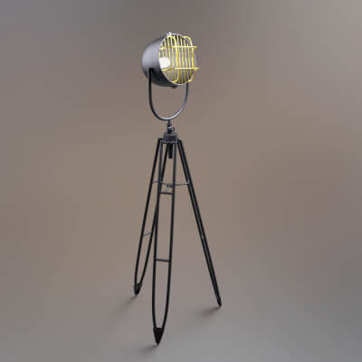 Luxury Floor Lamp 3D Model AQ3D by AQ3D