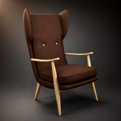 Luxury Lounge Chair AQ3D