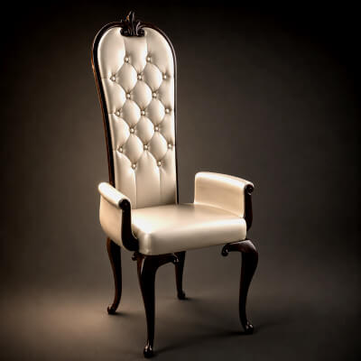 Luxury Royal Throne Chair 3D Model AQ3D