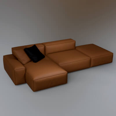 Luxury Sofa 3D Model AQ3D by AQ3D