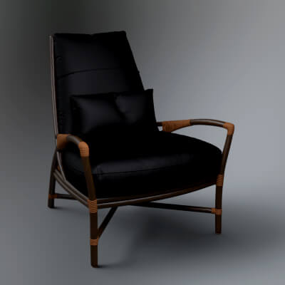 Modern Accent Chair 3D Model