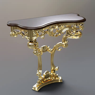 Modern Console Table 3D Model AQ3D