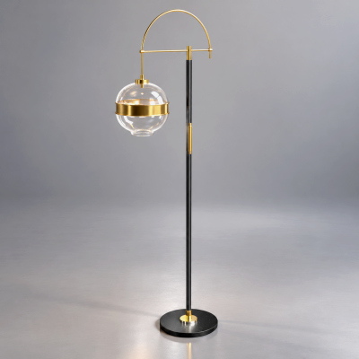 Modern Gold and Black Floor Lamp AQ3D by AQ3D