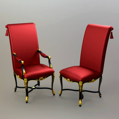 Modern Lounge Chair Set AQ3D by AQ3D