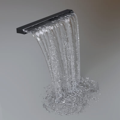Modern Waterfall Shower 3D Model AQ3D by AQ3D