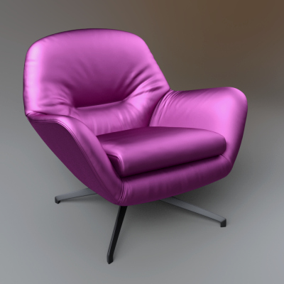 Realistic Modern Lounge Chair 3D Model AQ3D by AQ3D