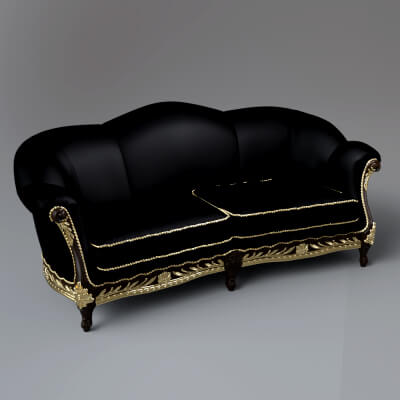 Royal Luxury Sofa 3D Model AQ3D