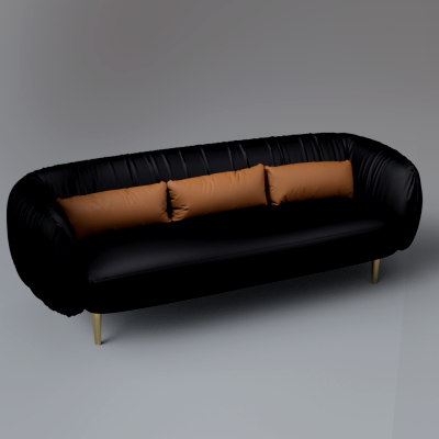 Stylish Modern Couch 3D Model AQ3D by AQ3D