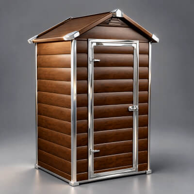 Wooden Outdoor Sauna Cabin 3D Model AQ3D by AQ3D