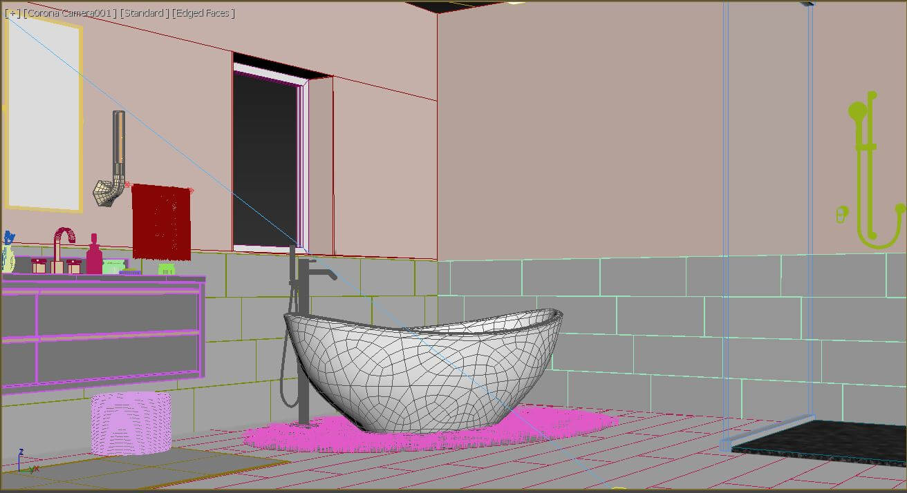Luxurious Modern Bathroom Interior - 3D Model by Architect Craft