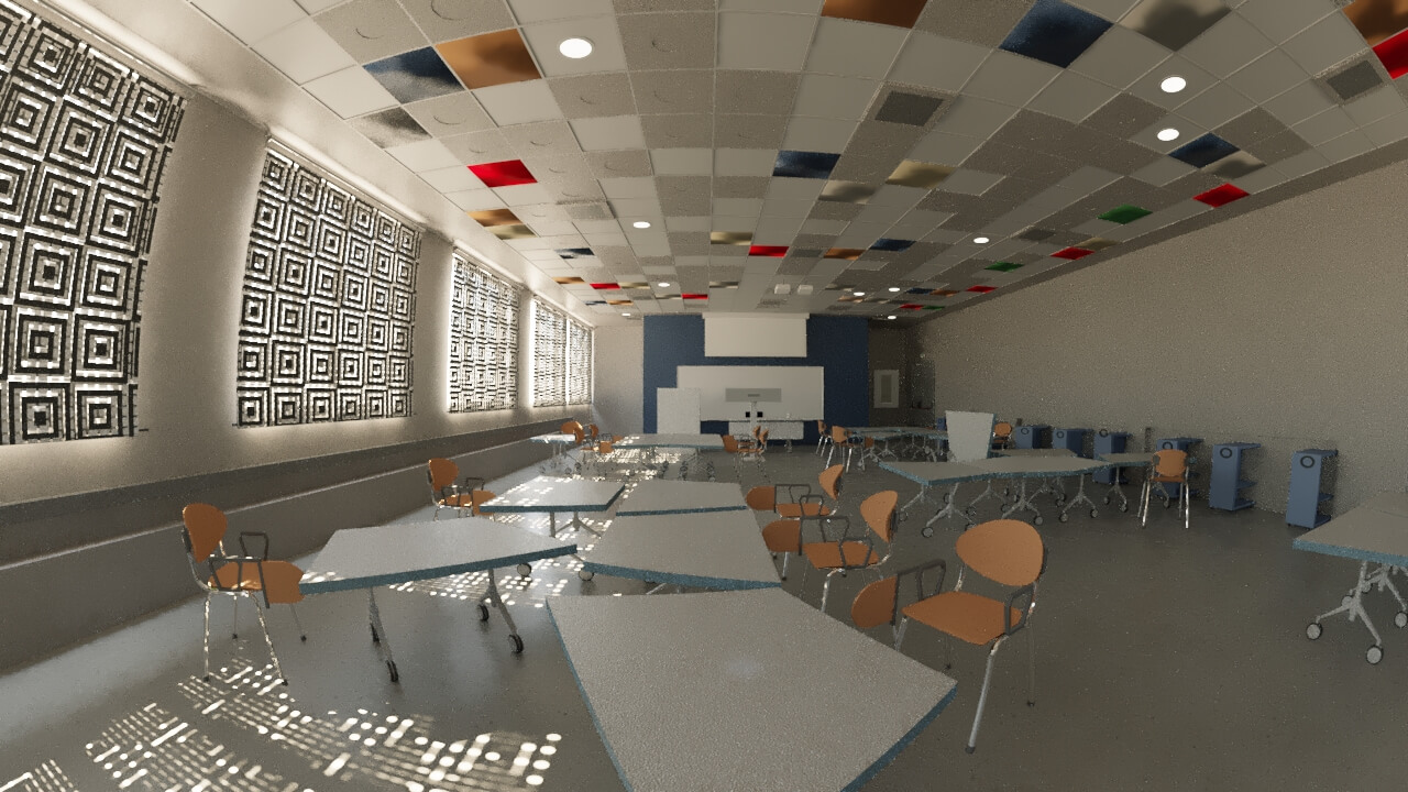 Modern Classroom Furniture Set - 3D Model by Architect Craft
