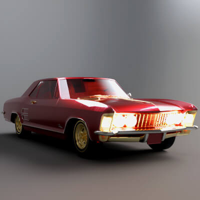 A3S H-Antique Car Model by Architect3DStudio