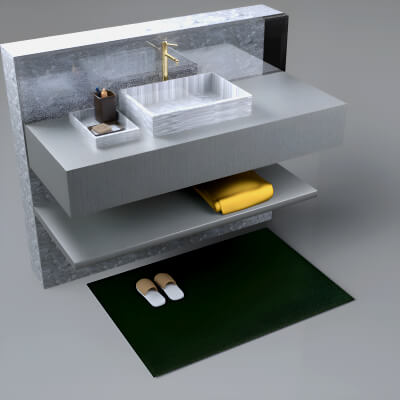 A3S H-Bath Basin Area
