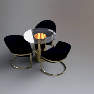 A3S H-Coffee Chairs &amp Table