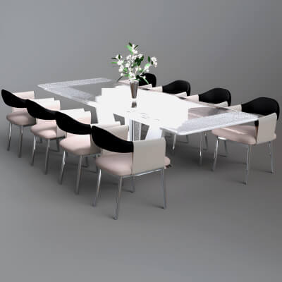 A3S H-Dining Table &amp Chairs 3