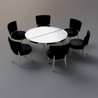 A3S H-Modern Table and Chair