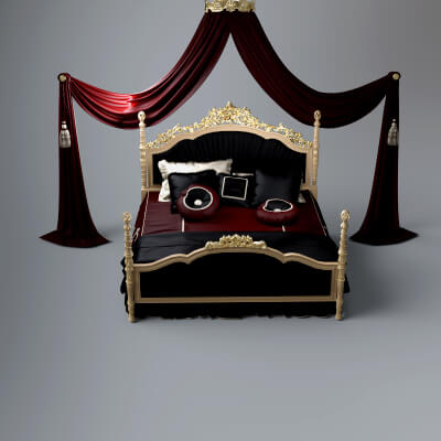 A3S H-Royal Bed 2 by Architect3DStudio