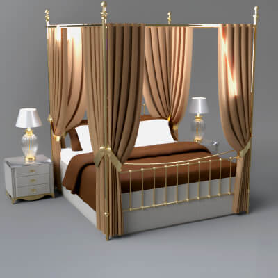 A3S H-Royal Bed 3 by Architect3DStudio