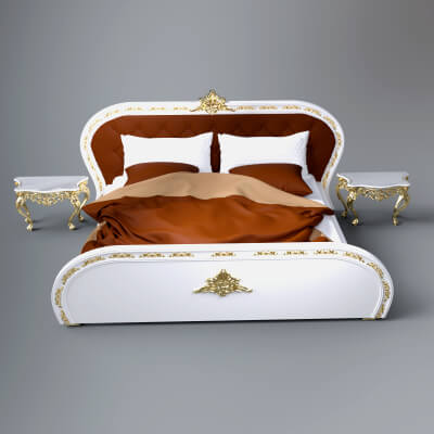 A3S H-Royal Bed Model by Architect3DStudio