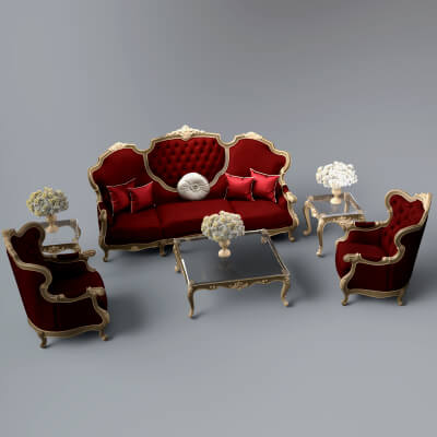 A3S H-Royal Sofa Set