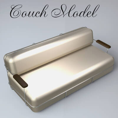 A3S P-Couch Model by Architect3DStudio