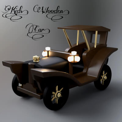 A3S P-Kids Wooden Car