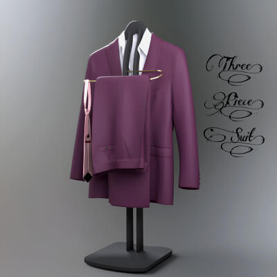 A3S P-Mens 3 Piece Suit by Architect3DStudio