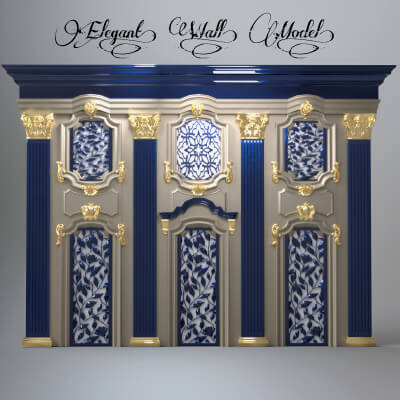 A3S P-Royal Wall Model 5 by Architect3DStudio
