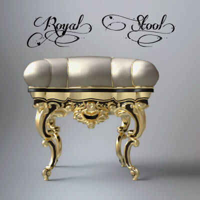 A3S P-Stool Model 3 by Architect3DStudio