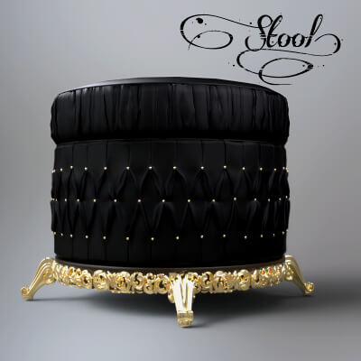 A3S P-Stool Model by Architect3DStudio