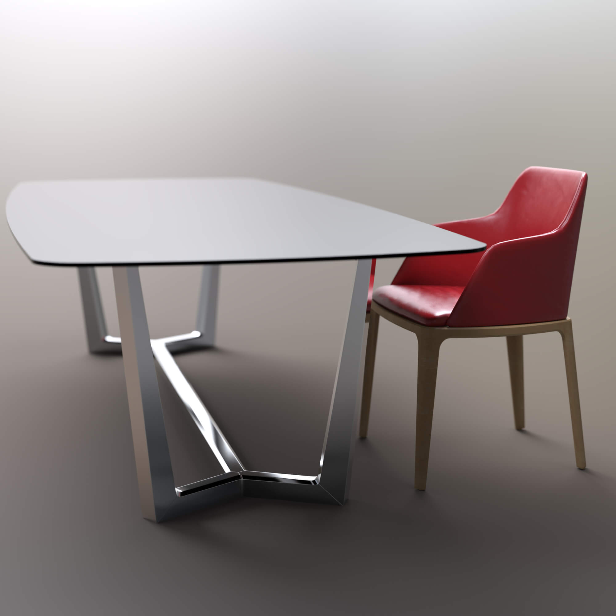 A3S Simple Chair and Table Daz Content by Architect3DStudio