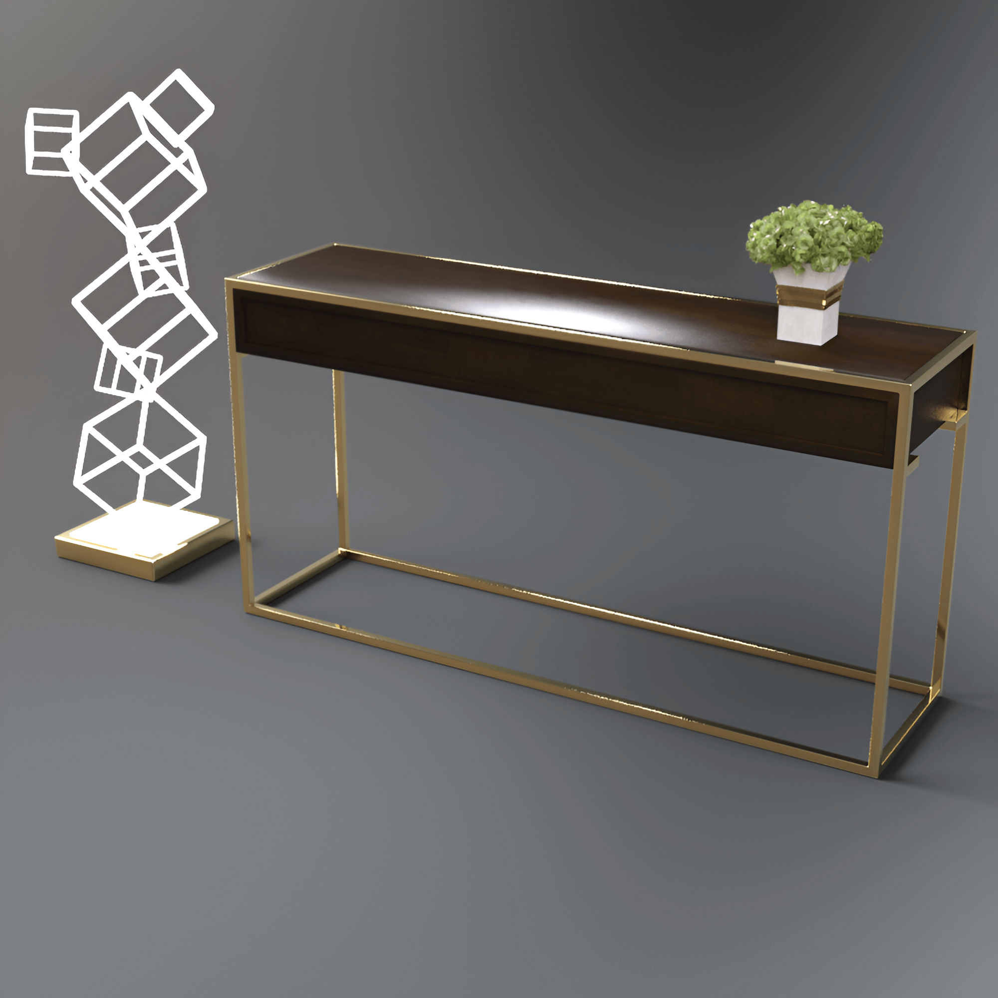 A3S H-Console Table 2 3D Render, Digital Art by Architect3DStudio