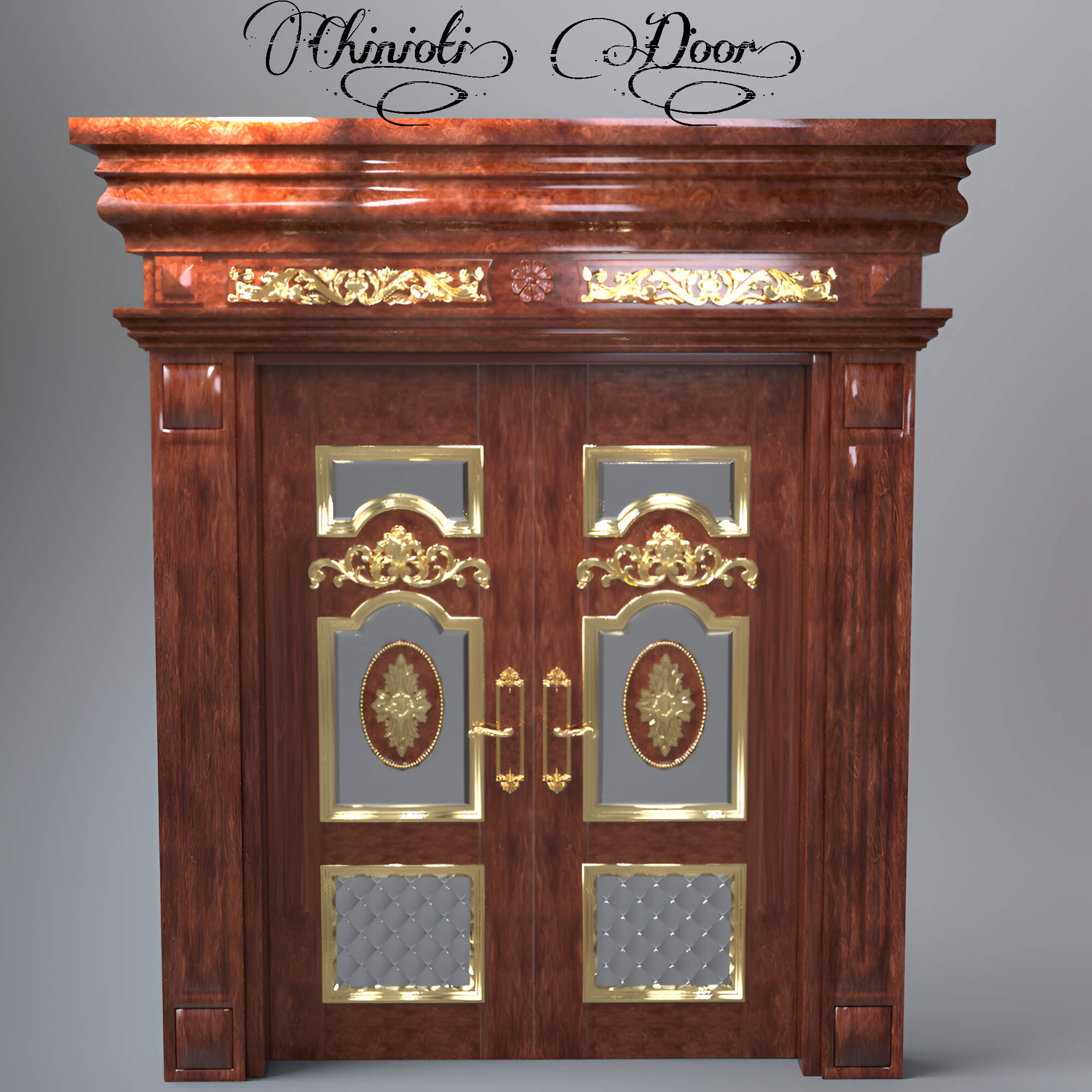 A3S P-Door Model 9 3D Render, Digital Art by Architect3DStudio