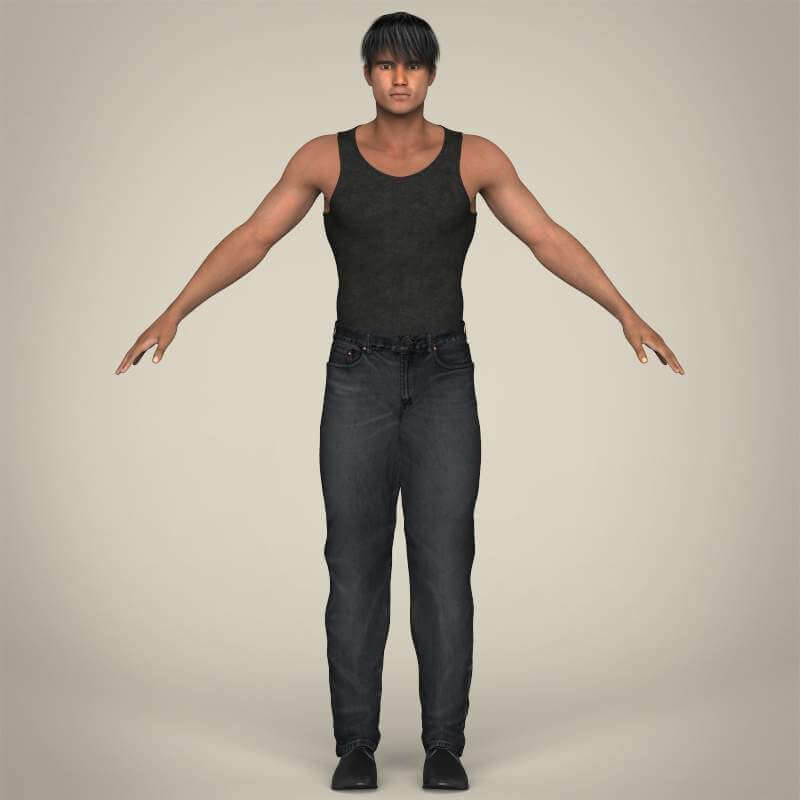 Muscular Handsome Man - 3D Model by arcmodels