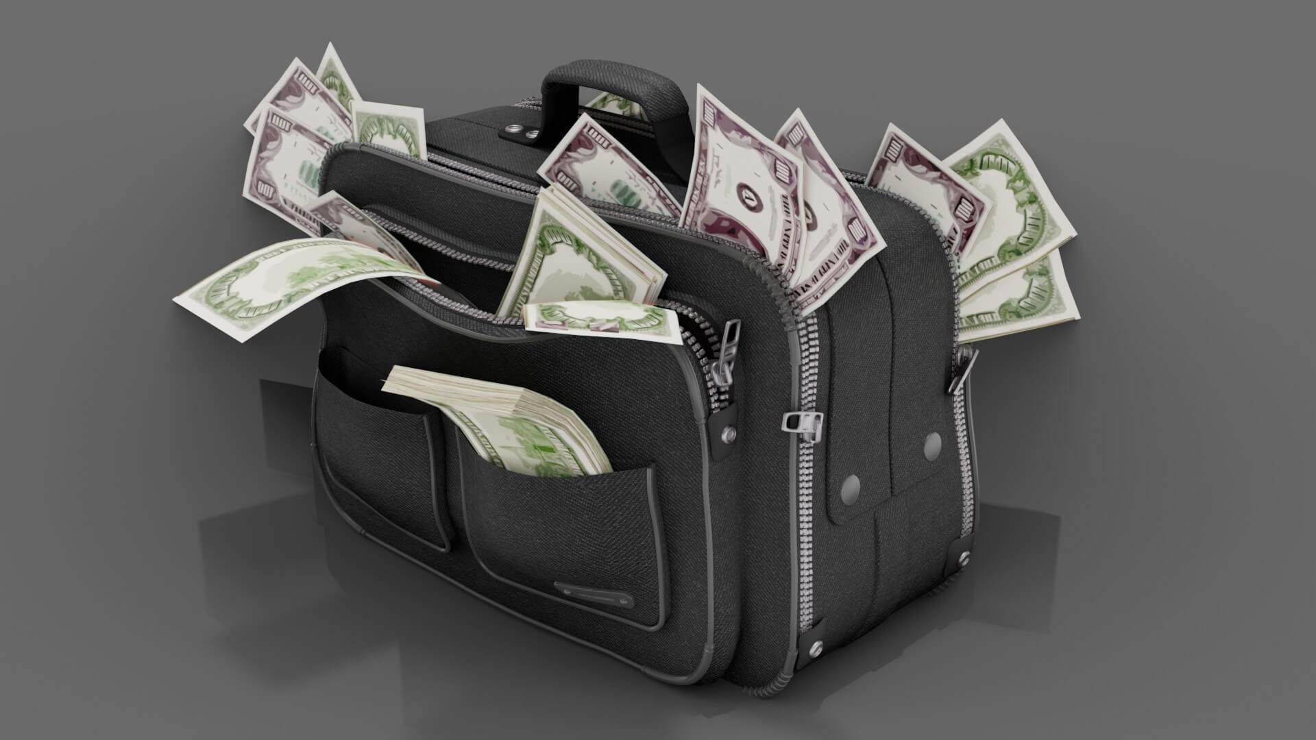Bag of Money 3D Model by Ariesss