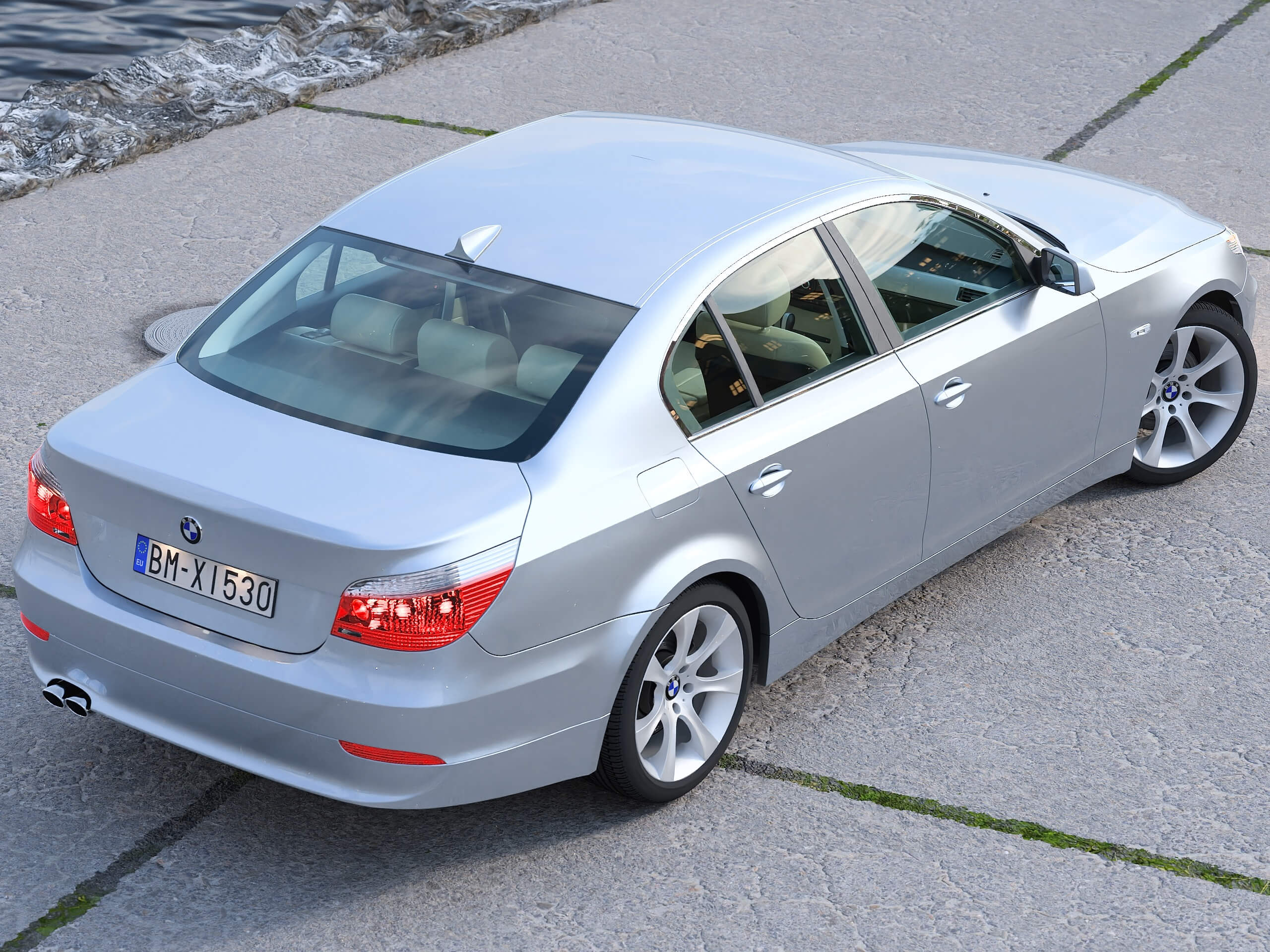 BMW 5-series E60 2006 3D Render | RenderHub Gallery