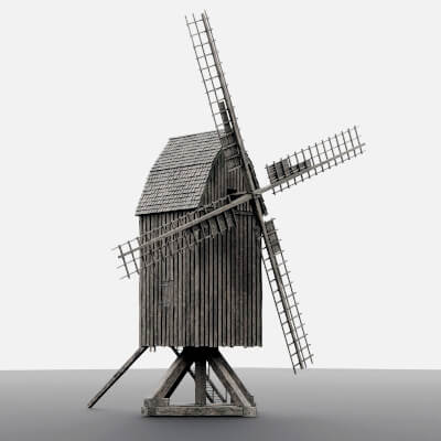 Old Wooden Windmill