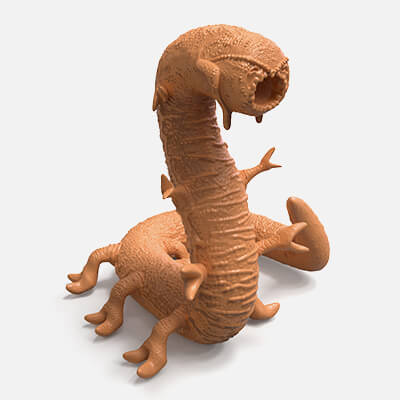 Star Wars Klorslug Dejarik 3D Character