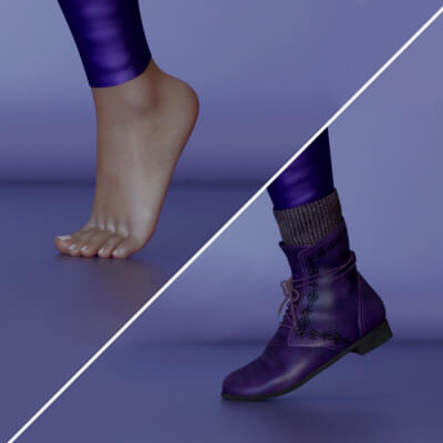 AR Feeling Cool Flat Shoes Adjustments for G8F