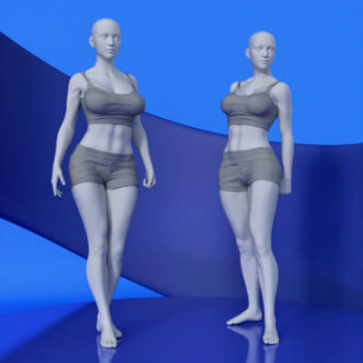 AR Ripped Body Morph 1 for G3F G8F and G8.1F