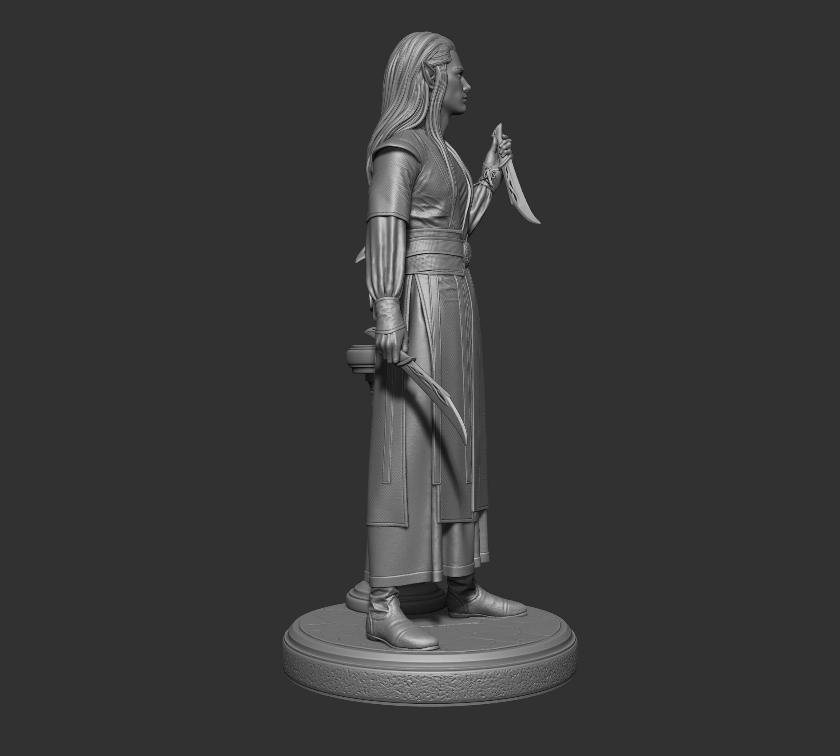3D Printable, Male Elf, V1 by Aronon